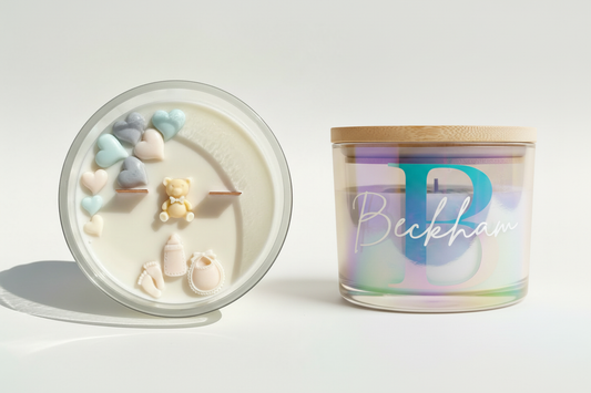 Decorative and Beckham candles together