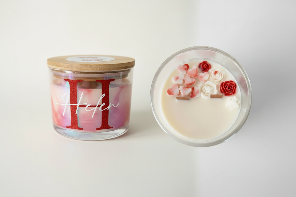 Helen candle with larger jars